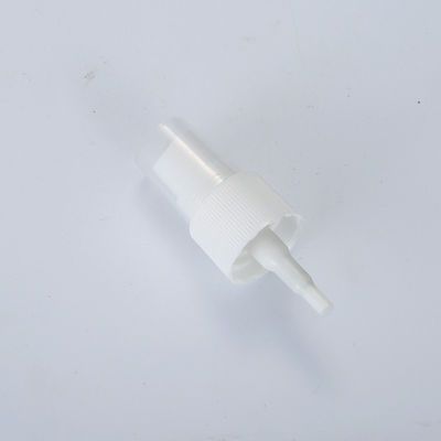Pulverizador fino de alumínio branco com nervuras liso 0.12CC 0.07ML/T do perfume do Sanitizer do pulverizador da névoa