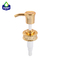 Bomba dispensadora de loção dourada luxuosa para gel cosmético ou frasco de xampu 33/410