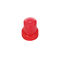 Tampões de parafuso plásticos vermelhos com nervuras Logo Non Spill feito sob encomenda 28/415
