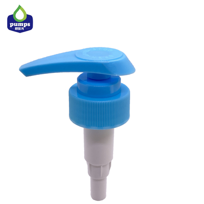 Lavagem acima da bomba do distribuidor do sabão líquido para a cor azul do tamanho 33mm do pescoço da dosagem 4cc