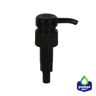 Cabeça plástica preta do distribuidor do sabão da parte superior 28/410 da bomba da garrafa de vidro