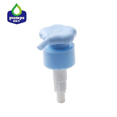 Bomba azul marcada do distribuidor do sabão de 28mm/bomba de parafuso plástica personalizada