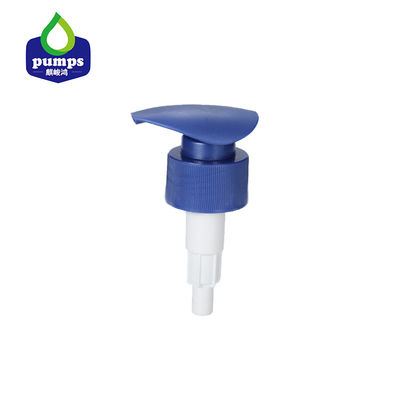 Acima abaixo do plástico do fechamento a loção bombeia o derramamento do azul 1.2cc 33/410 não