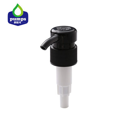 bomba plástica do sabão do preto do parafuso 4CC de 28mm para o gel do chuveiro do champô