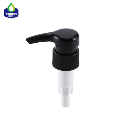 a bomba preta da loção de 28mm, a dosagem grande 4cc marcou a bomba plástica do distribuidor do sabão líquido